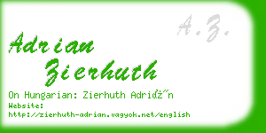adrian zierhuth business card
